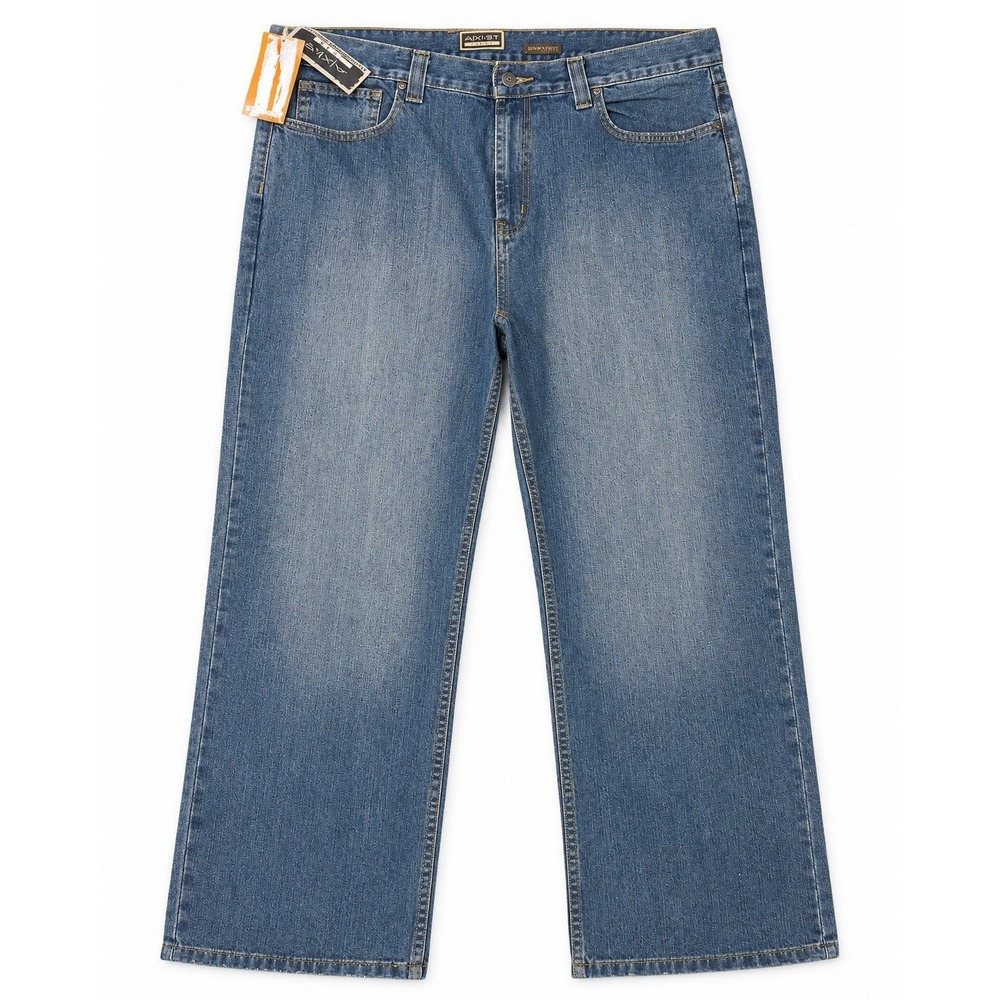 AXIST Jeans Men's 38x29 Straight Fit Medium Stonewash Blue Denim NWT